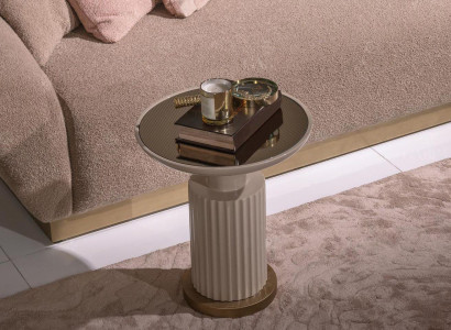 Side table Coffee table Sofa table Coffee table Beige Living room Glass